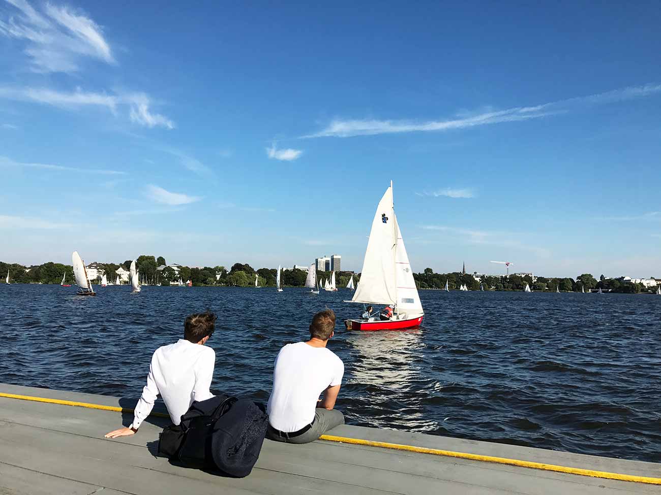 Alster, Sommer, Segeln,