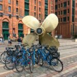 Fahrradtour Hamburg, Maritimes Museum Schiffsschraube, Fahrräder, Gruppe, Hamburg Auskenner