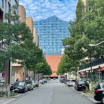 Kaiserkai mit Elbphilharmonie, Hamburg Auskenner, Fahrradtour