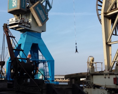 Abhängen im Hamburger Hafen